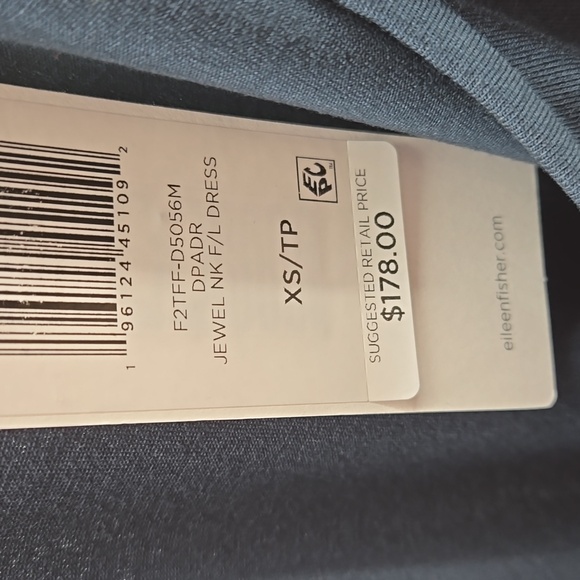 Eileen Fisher Stretch Jersey Knit Tank Dress Tank Dress with Jewel Neckline XS - Picture 12 of 16